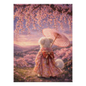 Cherry Blossom Evening – Quiet Japan Perfect Poster (Voorkant)