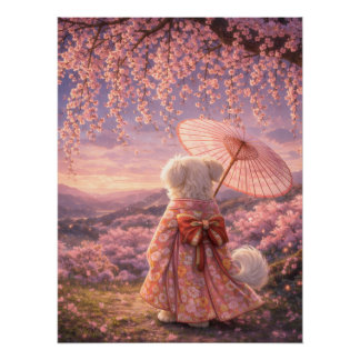 Cherry Blossom Evening – Quiet Japan Perfect Poster