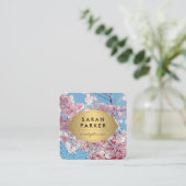 Cherry Blossom | Event Planner Vierkante Visitekaartje (Staand voorkant)