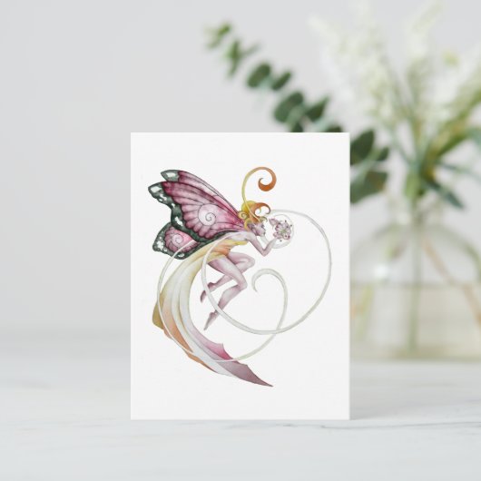 Cherry Blossom Faery Briefkaart (Staand voorkant)