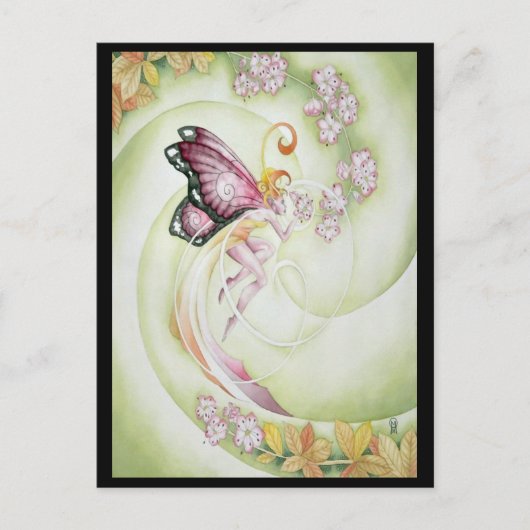 Cherry Blossom Faery Briefkaart (Voorkant)