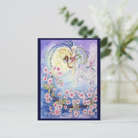 Cherry Blossom Faery II Briefkaart (Staand voorkant)