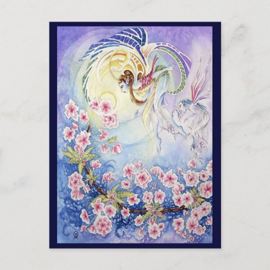 Cherry Blossom Faery II Briefkaart (Voorkant)