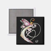 Cherry Blossom Faery Magneet (Voorkant / Achterkant)