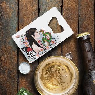 Cherry Blossom Fairy Dragon Vriendschap Creditkaart Flessenopener