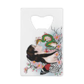 Cherry Blossom Fairy Dragon Vriendschap Creditkaart Flessenopener (Achterkant)