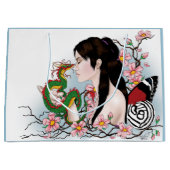 Cherry Blossom Fairy Dragon Vriendschap Groot Cadeauzakje (Voorkant)