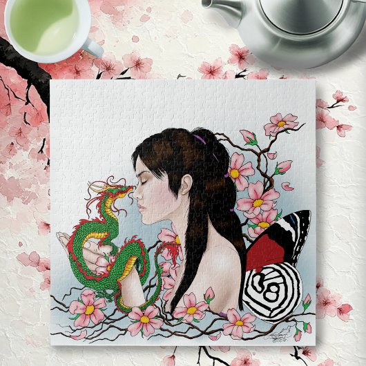 Cherry Blossom Fairy Dragon Vriendschap Legpuzzel