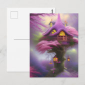 Cherry Blossom Fairy House Fantasy Briefkaart (Voorkant / Achterkant)