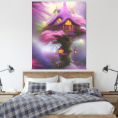 Cherry Blossom Fairy House Fantasy Canvas Art (Insitu (Slaapkamer))