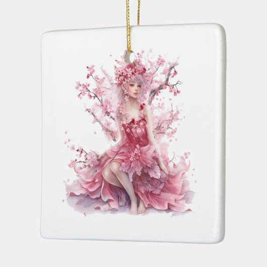 Cherry Blossom Fairy Princess Ornament (Links)