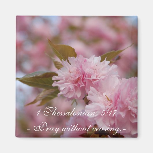 Cherry Blossom Faith Magnet (Voorkant)