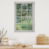 Cherry Blossom - Fake White Window (1 0f 3) Poster (Keuken)