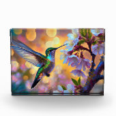 Cherry Blossom Fantasy kolibrie Fotoblokken (Voorkant)