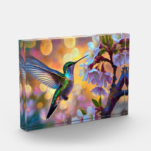 Cherry Blossom Fantasy kolibrie Fotoblokken (Links)