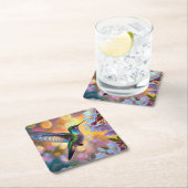 Cherry Blossom Fantasy kolibrie Kartonnen Onderzetters (Insitu)