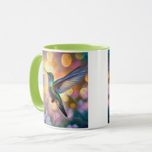Cherry Blossom Fantasy kolibrie Mok (Voorkant links)