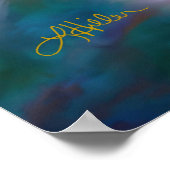 Cherry Blossom Fantasy kolibrie Poster (Hoek)