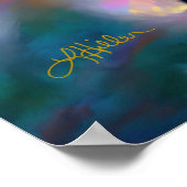 Cherry Blossom Fantasy kolibrie Poster (Hoek)