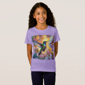 Cherry Blossom Fantasy kolibrie T-shirt (Voorkant volledig)