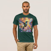 Cherry Blossom Fantasy kolibrie T-shirt (Voorkant volledig)