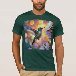Cherry Blossom Fantasy kolibrie T-shirt