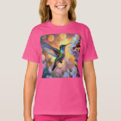 Cherry Blossom Fantasy kolibrie T-shirt (Voorkant)