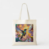 Cherry Blossom Fantasy kolibrie Tote Bag (Achterkant)