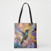 Cherry Blossom Fantasy kolibrie Tote Bag (Voorkant)