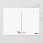 Cherry Blossom Fantasy Sunrise kolibrie Briefkaart (Achterkant)