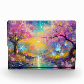 Cherry Blossom Fantasy Sunrise Stream Fotoblokken (Voorkant)