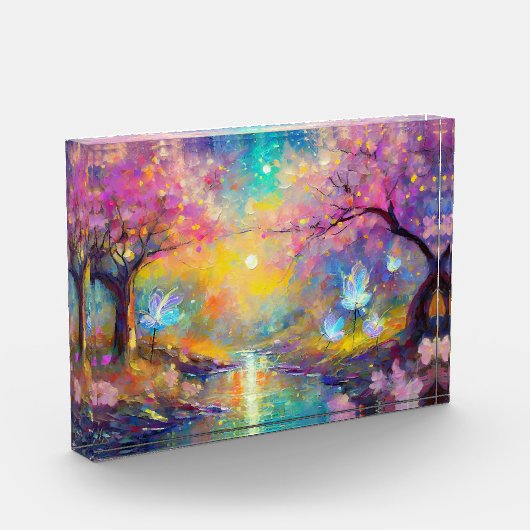 Cherry Blossom Fantasy Sunrise Stream Fotoblokken (Links)
