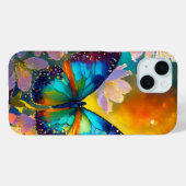 Cherry Blossom Fantasy Sunrise Vlinder Case-Mate iPhone Case (Achterkant (horizontaal))