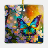 Cherry Blossom Fantasy Sunrise Vlinder Keramisch Ornament (Voorkant)