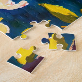 Cherry Blossom Fantasy Sunrise Vlinder Legpuzzel (Zijkant)