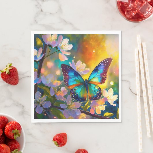 Cherry Blossom Fantasy Sunrise Vlinder Servet (Insitu)