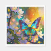 Cherry Blossom Fantasy Sunrise Vlinder Servet (Voorkant)