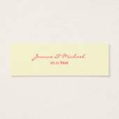 Cherry Blossom Favor Label Mini Visitekaartjes (Achterkant)