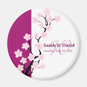 Cherry Blossom Favor Magnet