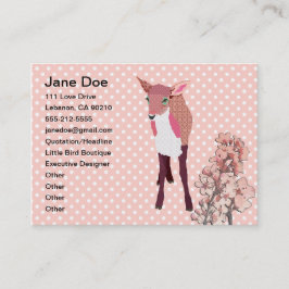 Cherry Blossom Fawn Visitekaartjes