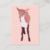 Cherry Blossom Fawn Visitekaartjes (Achterkant)