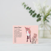 Cherry Blossom Fawn Visitekaartjes (Staand voorkant)