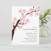 Cherry Blossom | feestuitnodiging Kaart (Staand voorkant)