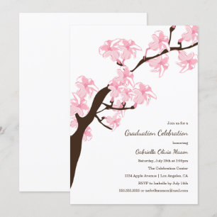 Cherry Blossom feestuitnodiging Kaart