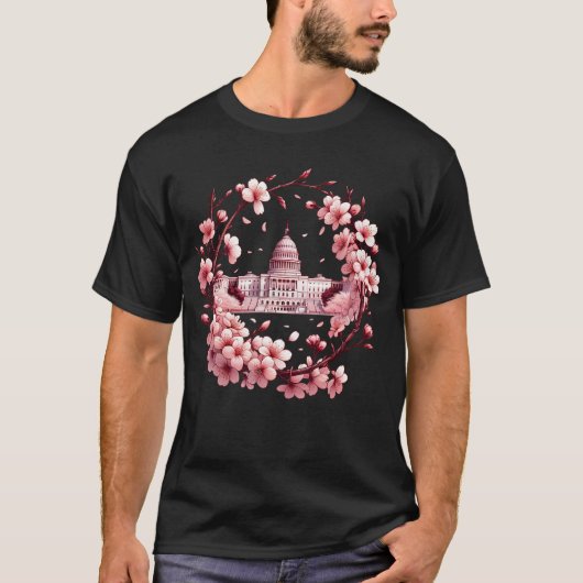 Cherry Blossom Festival Flower Tree Washington DC T-shirt (Voorkant)