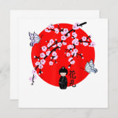 Cherry Blossom Festival - Japans personage 13 Kaart (Voorkant / Achterkant)