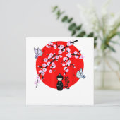 Cherry Blossom Festival - Japans personage 13 Kaart (Staand voorkant)