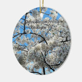 Cherry Blossom Festival Washington D.C. Souvenir Keramisch Ornament (Links)