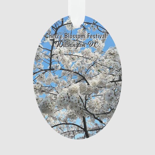 Cherry Blossom Festival Washington D.C. Souvenir Ornament (voorkant)