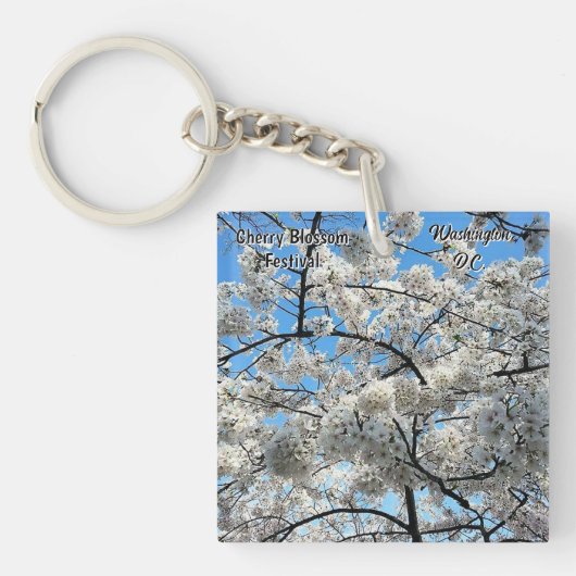 Cherry Blossom Festival Washington D.C. Souvenir Sleutelhanger (Voorkant)